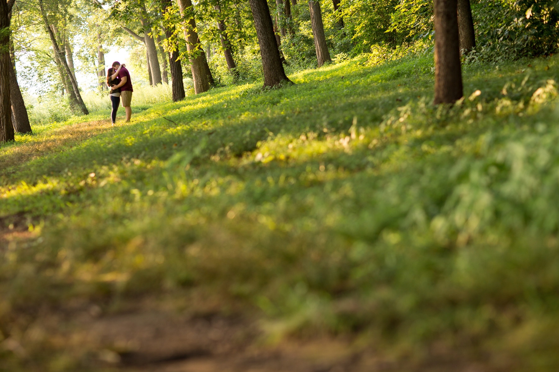 fun engagement photos at Fort Hunter